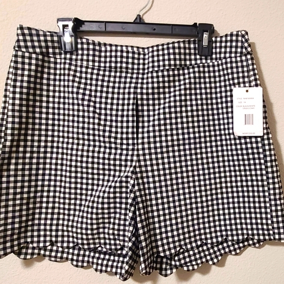 Zac & Rachel Pants - Zac & Rachel Gingham Style Shorts